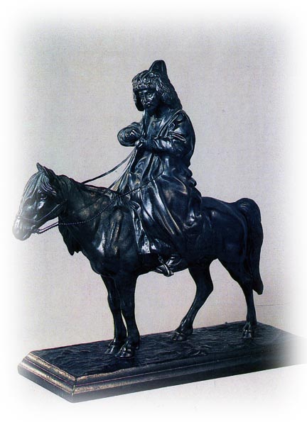 Скульптура: Киргиз на лошади